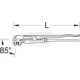 Klucz do rur nastawny typ A Gedore, 4" TA1754 | Exvi