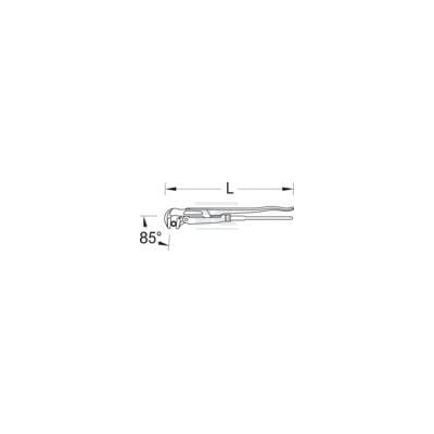 Klucz do rur nastawny typ A Gedore, 4" TA1754 | Exvi