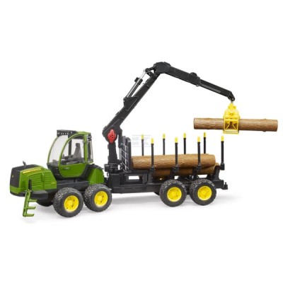 Ciągnik John Deere z przyczepą samozaładowczą U02133 | Exvi