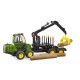 Ciągnik John Deere z przyczepą samozaładowczą U02133 | Exvi