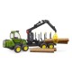 Ciągnik John Deere z przyczepą samozaładowczą U02133 | Exvi