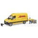 Samochód MB Sprinter DHL z kierowcą, Bruder U02671 | Exvi