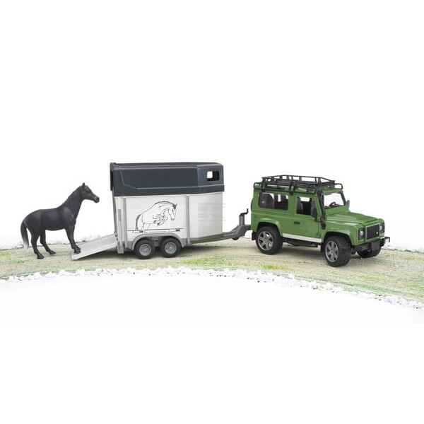 Samochód terenowy Land Rover z przyczepką U02592 | Exvi