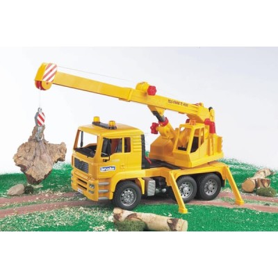 Ciężarówka MAN dźwig, Bruder U02754 | Exvi