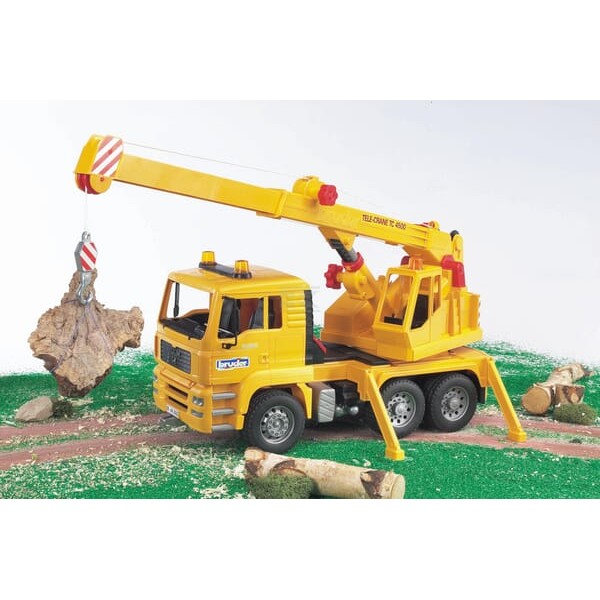 Ciężarówka MAN dźwig, Bruder U02754 | Exvi