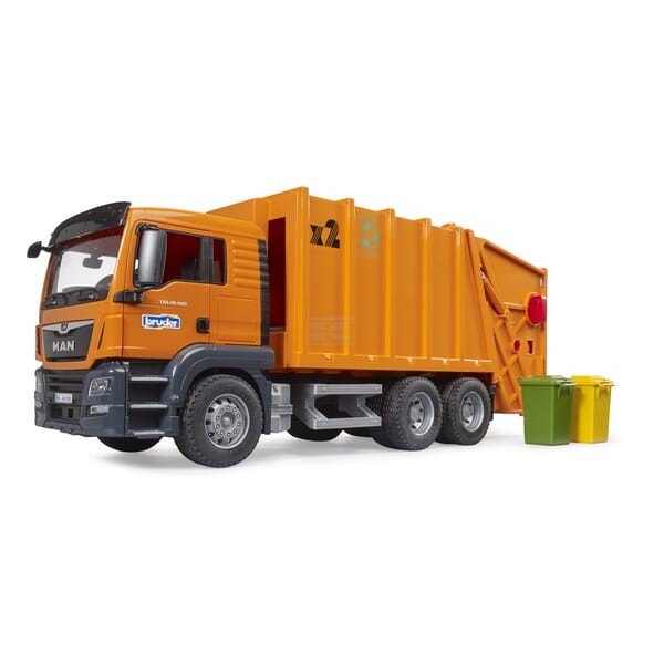 Ciężarówka MAN TGS śmieciarka, Bruder U03760 | Exvi