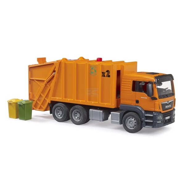 Ciężarówka MAN TGS śmieciarka, Bruder U03760 | Exvi