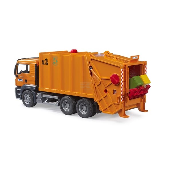 Ciężarówka MAN TGS śmieciarka, Bruder U03760 | Exvi
