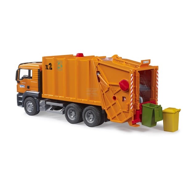 Ciężarówka MAN TGS śmieciarka, Bruder U03760 | Exvi