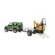 Samochód Land Rover z lawetą i minikoparką U02593 | Exvi