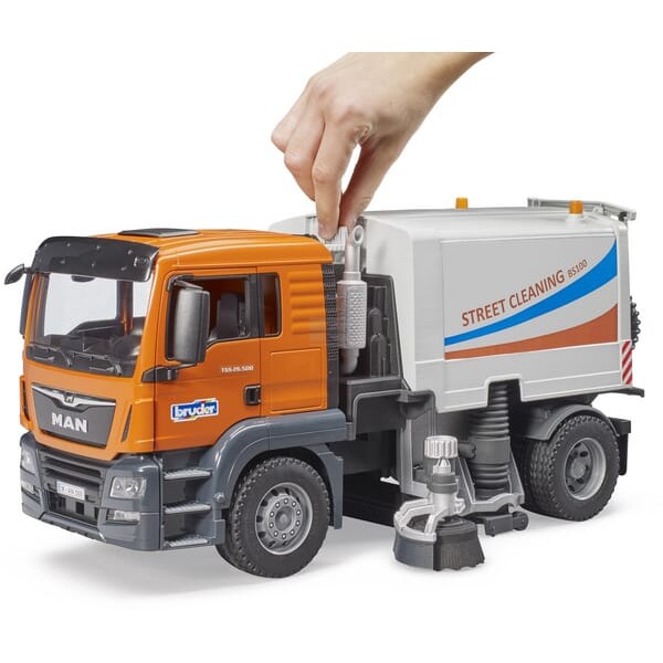 Zamiatarka ulic MAN TGS LKW, Bruder U03780 | Exvi