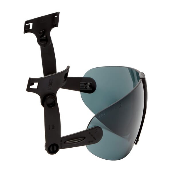 Kask z wbudowanymi okularami ochronnymi, szary V9G | Exvi