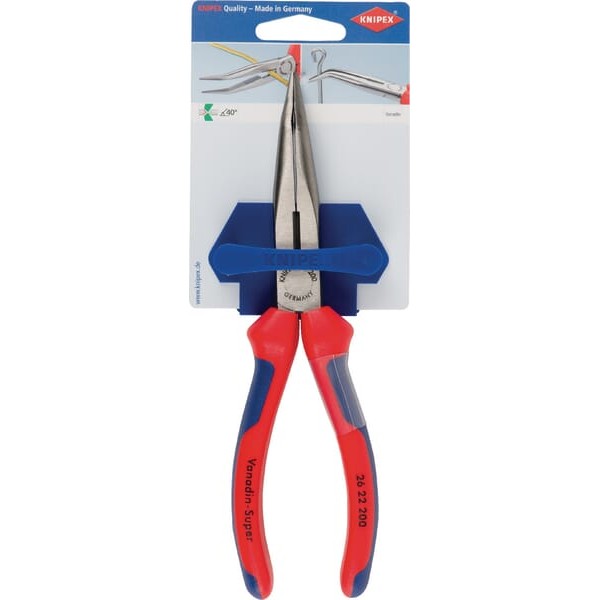 Szczypce wydłużone odgięte Knipex, 200 TA2622200SB | Exvi