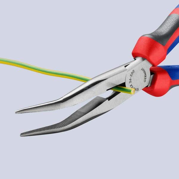 Szczypce wydłużone odgięte Knipex, 200 TA2622200SB | Exvi