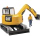 Minikoparka CAT + robotnik, Bruder U02466 | Exvi