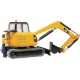 Minikoparka CAT + robotnik, Bruder U02466 | Exvi