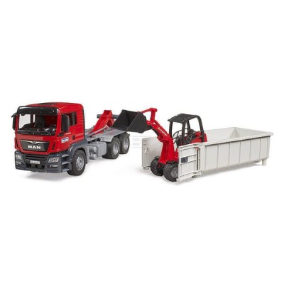 Ciężarówka MAN TGS ze skipem i ładowarką U03767 | Exvi