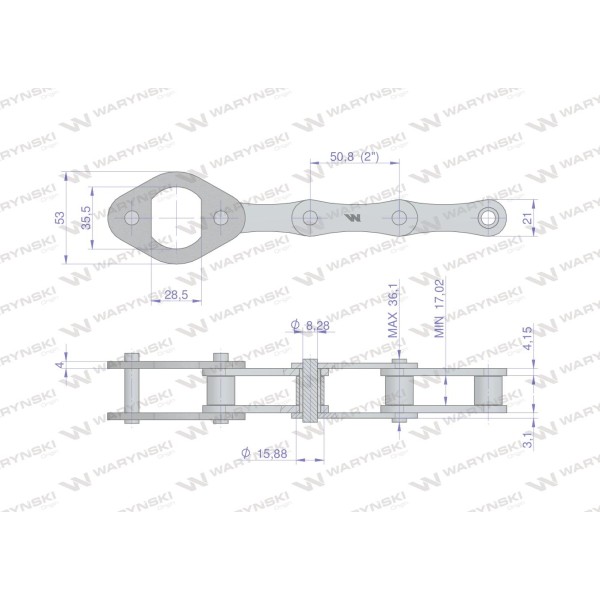 Zestaw naprawczy łańcucha 216B-3Ps+ K216B-3PS+OD | Exvi