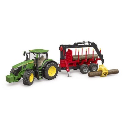 Ciągnik John Deere 7R 350 z przyczepą U03154 | Exvi
