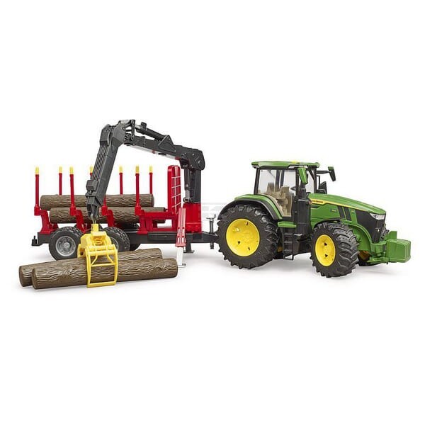 Ciągnik John Deere 7R 350 z przyczepą U03154 | Exvi