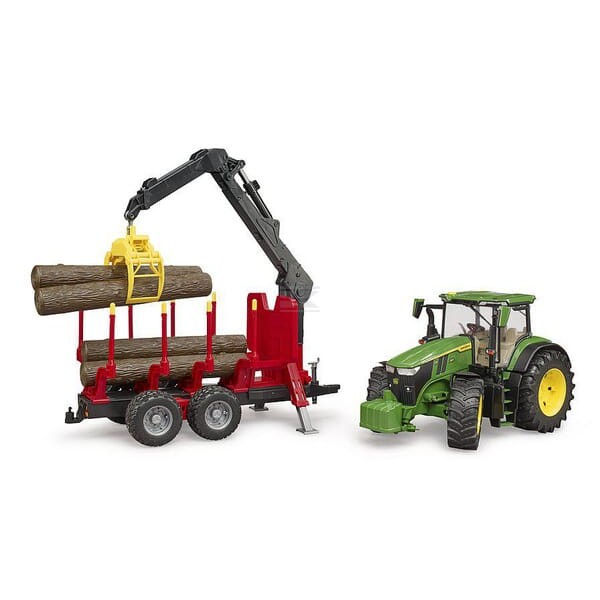 Ciągnik John Deere 7R 350 z przyczepą U03154 | Exvi
