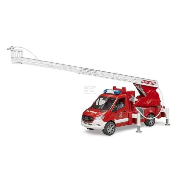 Wóz strażacki MB Sprinter z drabiną, pompą U02673 | Exvi