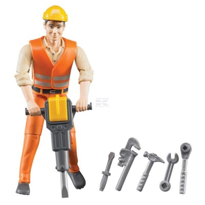 Zabawka figurka robotnika z akcesoriami U60020 | Exvi