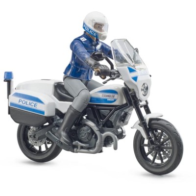 Motocykl policyjny Scrambler Ducati z figurką U62731 | Exvi