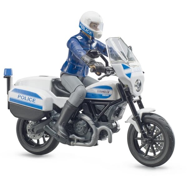Motocykl policyjny Scrambler Ducati z figurką U62731 | Exvi
