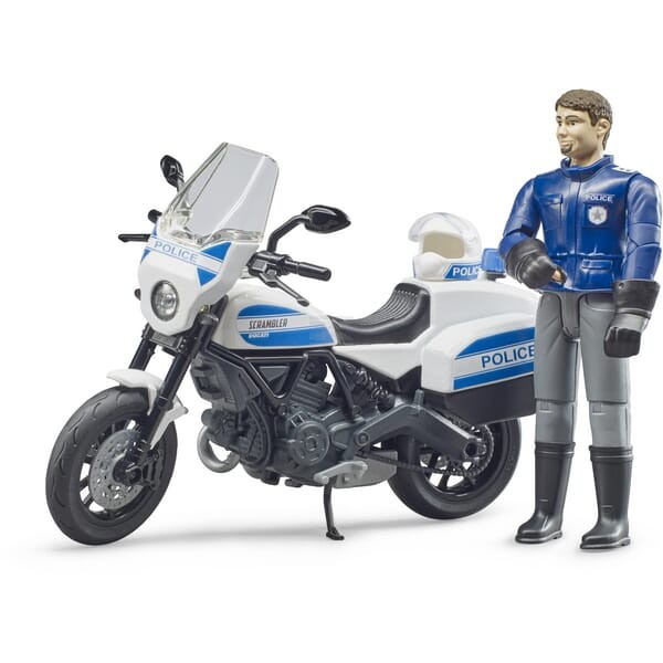 Motocykl policyjny Scrambler Ducati z figurką U62731 | Exvi