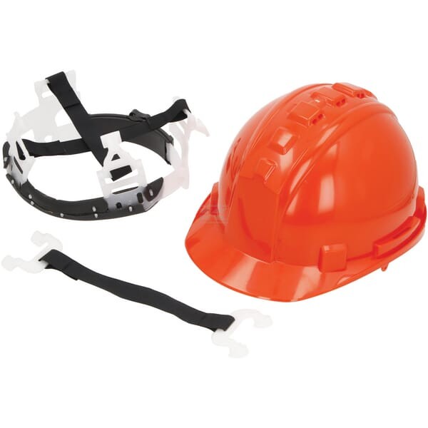 Kask ochronny z tworzywa ABS, pomarańczowy KH10010001 | Exvi