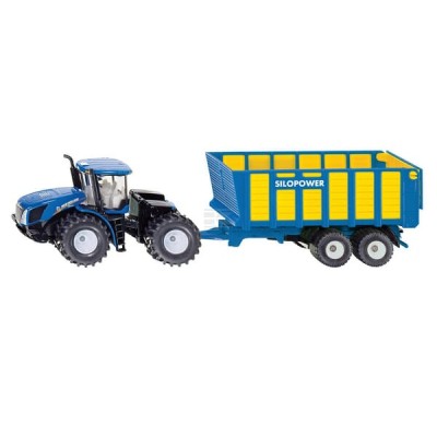 Ciągnik New Holland przyczepą do kiszonki S01947 | Exvi