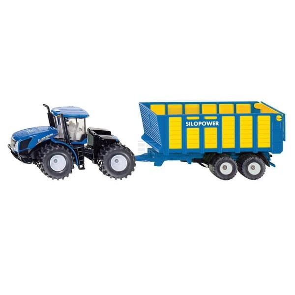 Ciągnik New Holland przyczepą do kiszonki S01947 | Exvi