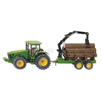 Ciągnik John Deere + poj. transp. dr., Siku S01954 | Exvi