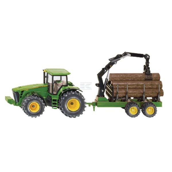 Ciągnik John Deere + poj. transp. dr., Siku S01954 | Exvi