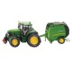 Ciągnik John Deere z prasą rolującą, Siku S01665 | Exvi