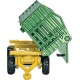 Ciągnik John Deere z ładowaczem i przyczepą S01843 | Exvi