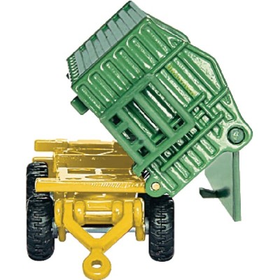 Ciągnik John Deere z ładowaczem i przyczepą S01843 | Exvi