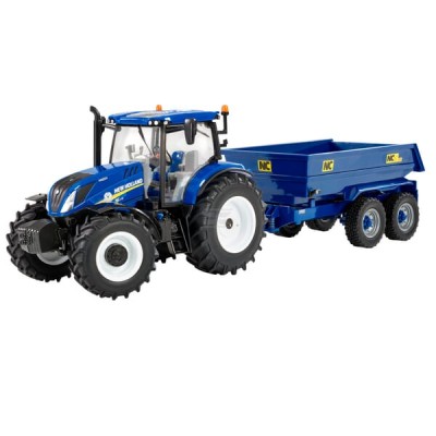 Ciągnik New Holland T6 + przyczepa wywrotka B43268 | Exvi