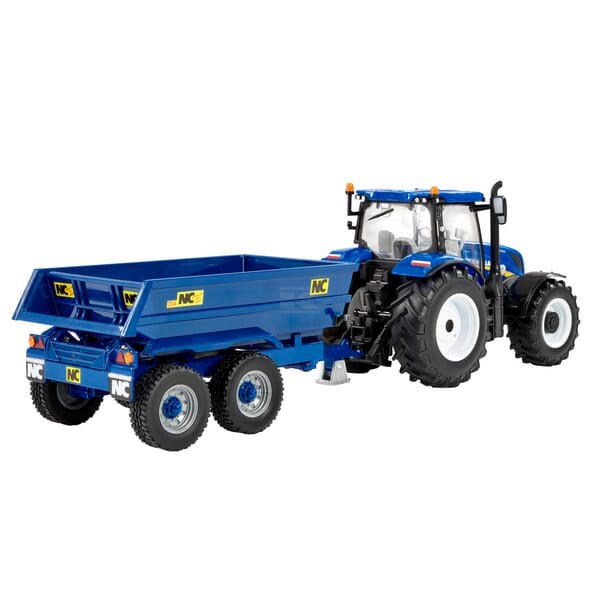 Ciągnik New Holland T6 + przyczepa wywrotka B43268 | Exvi