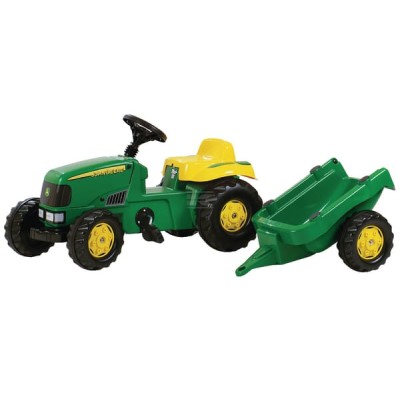 Traktor z napędem na pedały z przyczepą John R01219 | Exvi