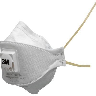 Maska przeciwpyłowa FFP1 z zaworem 9312+ 9312P010 | Exvi
