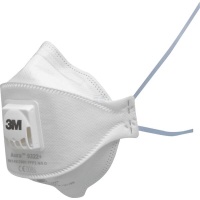 Maska przeciwpyłowa FFP2 z zaworem 9322+ 9322P010 | Exvi