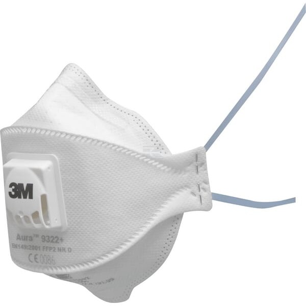 Maska przeciwpyłowa FFP2 z zaworem 9322+ 9322P010 | Exvi