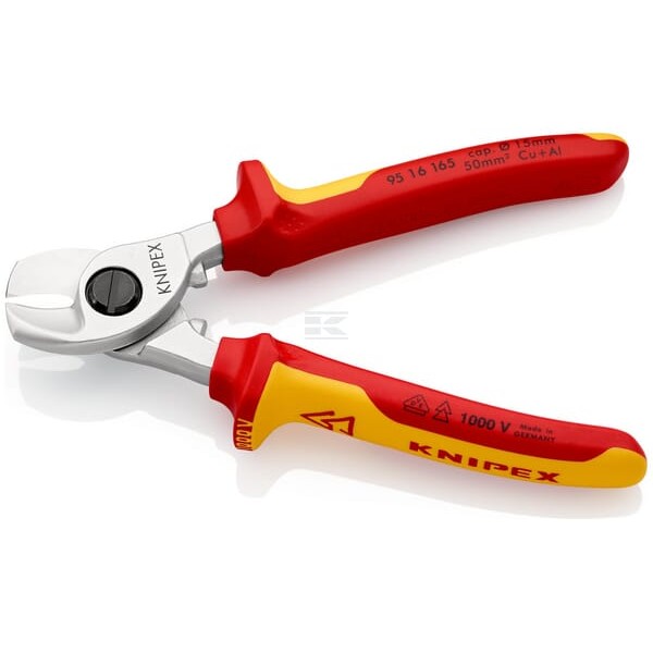 Nożyce do przewodów VDE Knipex, 165 mm TA9516165 | Exvi