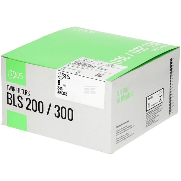 Filtropochłaniacz BLS 243 ABEK2 8 szt. BLS8011114P008 | Exvi