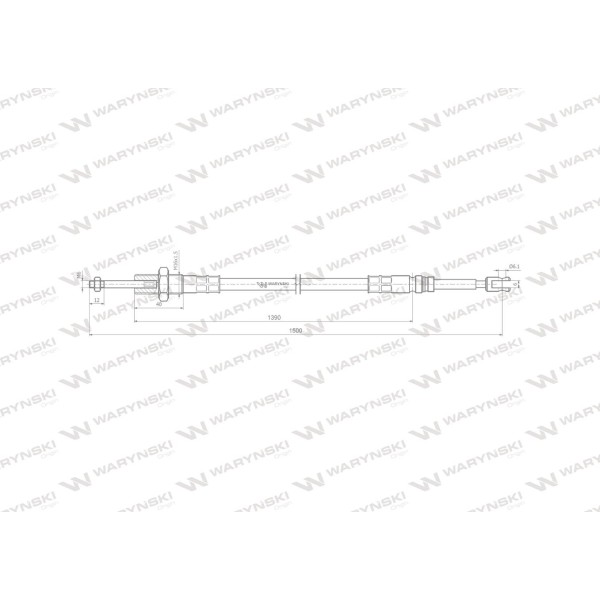 Linka do sterowania rozdzielaczem na widełki L1500W | Exvi
