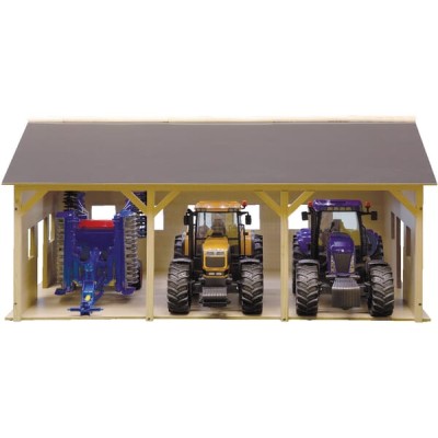 Hangar drewniany na 3 ciągniki, KidsGlobe 610340 | Exvi