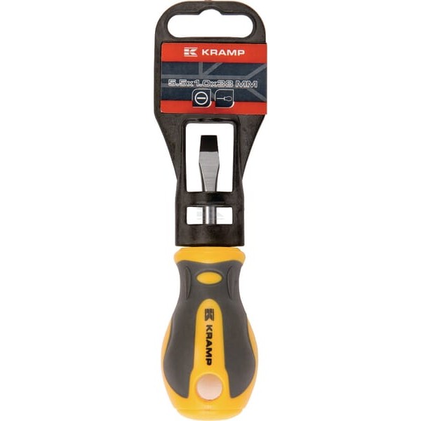 Wkrętak płaski krótki, 5.5 x 38 mm 180801155038KR | Exvi