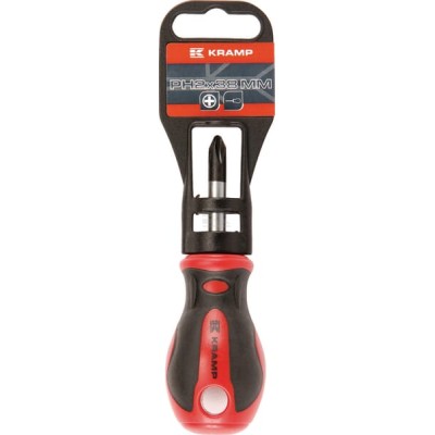 Wkrętak krzyżowy któtki PH, 2 x 38 mm 180802202038KR | Exvi